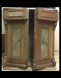 Antique sewing machine cabinet