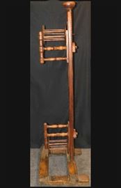Antique wooden spindled yarn winder