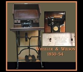 Wheeler and Wilson treadle driven sewing machine