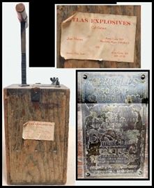 Hercules 50 cap blasting detonator, initiator machine distributed by Atlas Explosives Company