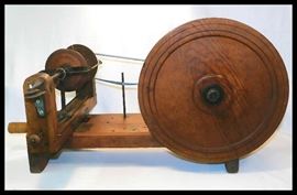 Large antique spool winder 32 inches wide