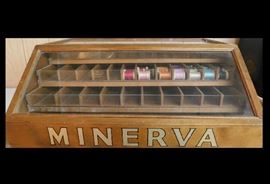 Minerva wooden spool cabinet