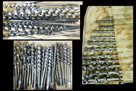 Many auger bits