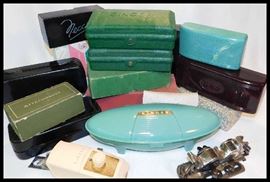 Sampling of sewing machine attachments including Singer, White, Domestic and Necca