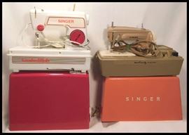 Singer Lockstitch and Singer Sewhandy toy sewing machines