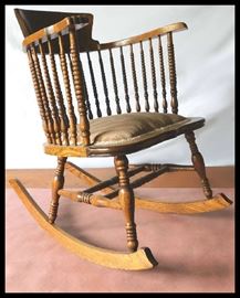 Spindle rocking chair