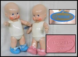 Two Horsman HEbee SHEbee dolls. Too cute.