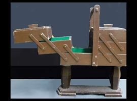 Vintage folding sewing cabinet