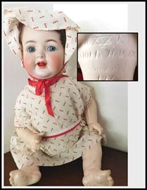 German Doll from K and R Company with star of David logo