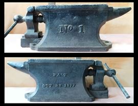 Antique anvil vise