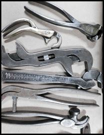 Tools wrenches and cutters including an antique Heller Brothers tool made in Newark, New Jersey