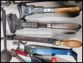Tools including files, crow bars, rasps and wrenches