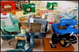 More toy sewing machines including Gateway, Baby Brother, Holly Hobby, Cabbage Patch, Sew Masters and more
