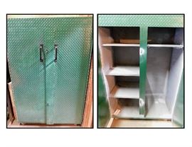 Diamond plate fire proof cabinet. 2x 4x 6 feet