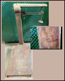 Fairbanks platform scale up to 1000 pounds