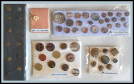 Some of Lola's Favorites includes shell, wooden, overalls buttons