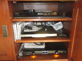 PANAMAX HOME THEATER POWER SURGE PROTECTOR, MARANTZ HOME STEREO SYSTEM, MSC-400 MASTER HOME CONTROLLER, SONY 3D BLUERAY/ DVD