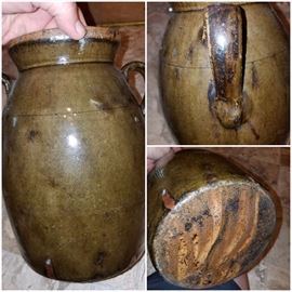 Crawford County Billy Merritt bean pot. Southern pottery