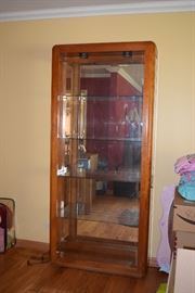 Glass curio cabinet