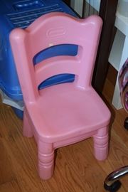 little tykes pink chair 