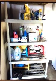 Cleaning plus shelving