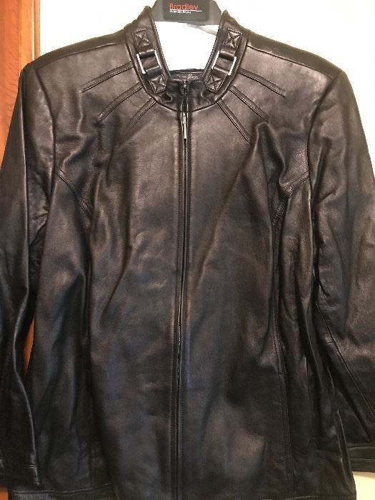 Ladies leather jacket by Bradley Bayou