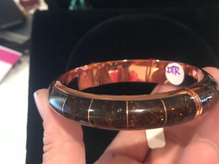 DTR copper/stone bracelet (Mine Finds by Jay King)