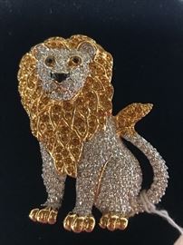 Swarovski lion pendant