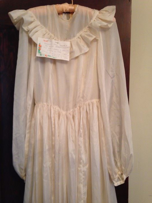 vintage wedding gown 1945
