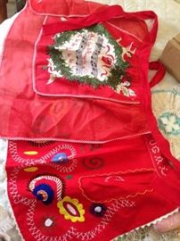 vintage holiday aprons