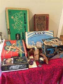 Great vintage toys still in boxes