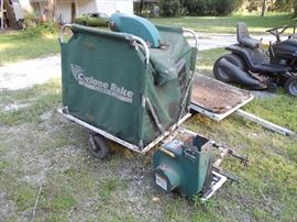 Cyclone Rake lawn vacuum
