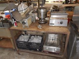 Hobart slicer, stainless steel appliances