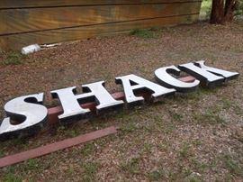 Shack lighted sign