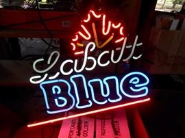 neon Labatt Blue sign