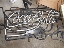 neon Coke sign