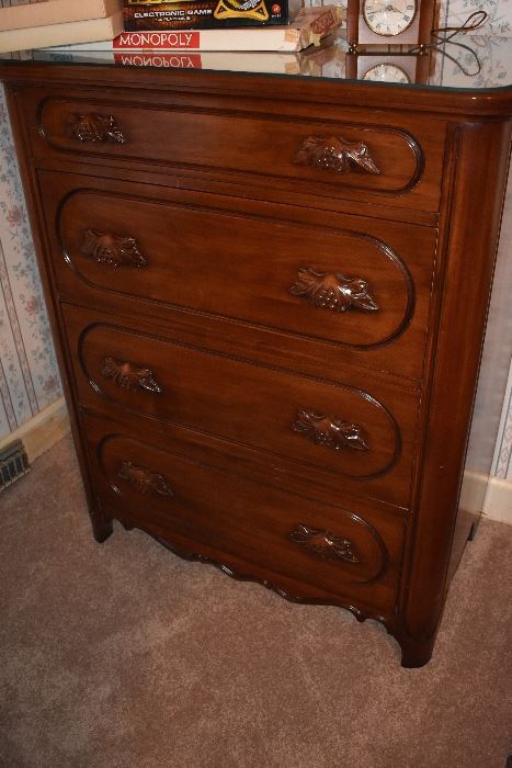 Solid Black Walnut Lillian Russell Chest of Drawers