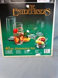 Glassware Set, Salad Set & Punch Bowl