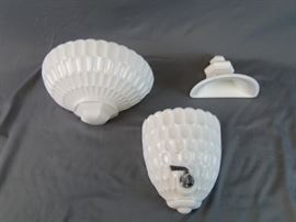Milk Glass Holy Water Font