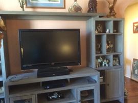 Contemporary gray wall unit -- 4 pieces to rearrange!