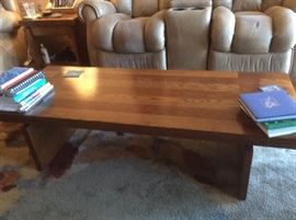 Solid wood coffee table