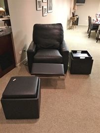 Power recliner ottomans. Two recliners and four ottomans available.
