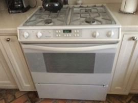 Gas top Stove & Electric Oven