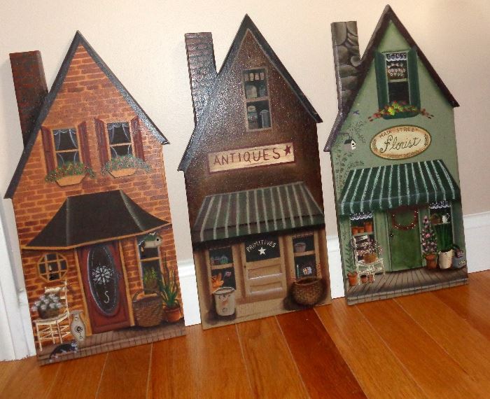 Hand painted little houses