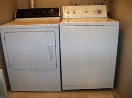 very clean washer and dryer they work  great and are priced to sell.  They are electric.