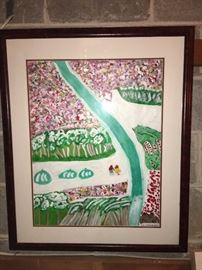 Folk art painting from Folk of Emmaus House exhibition in Atlanta, 1990s