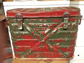 Front side of US Army supplies box, 1953