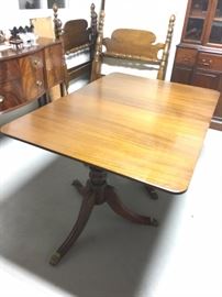 Another view of table, plus twin beds, sideboard and breakfont