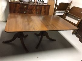 Vintage mahogany table probably purchased at W.E. Brown decorating in Atlanta circa 1940
