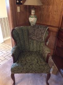 Beautiful  Antique wing back chair